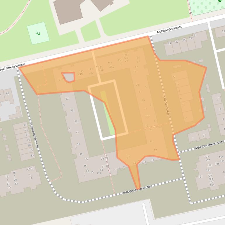 Kaart van postcodegebied 4816DC.