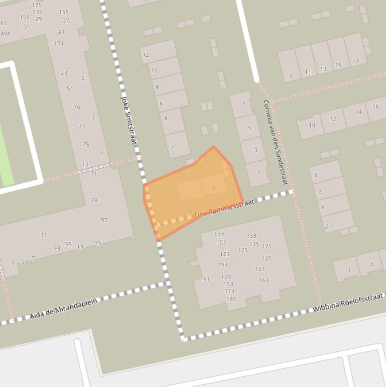 Kaart van postcodegebied 4816DD.