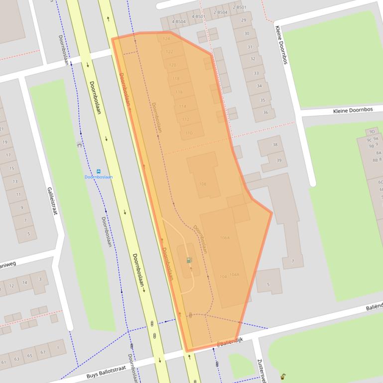 Kaart van postcodegebied 4816EA.