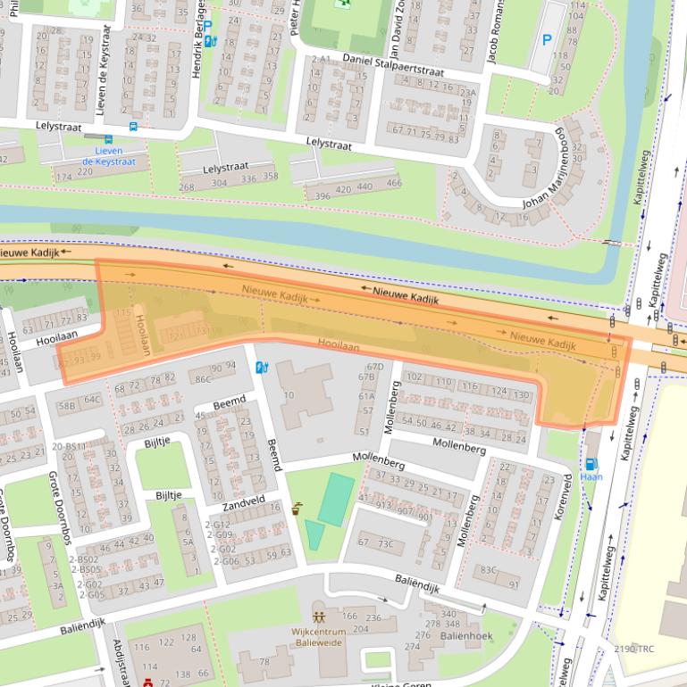 Kaart van postcodegebied 4816EC.