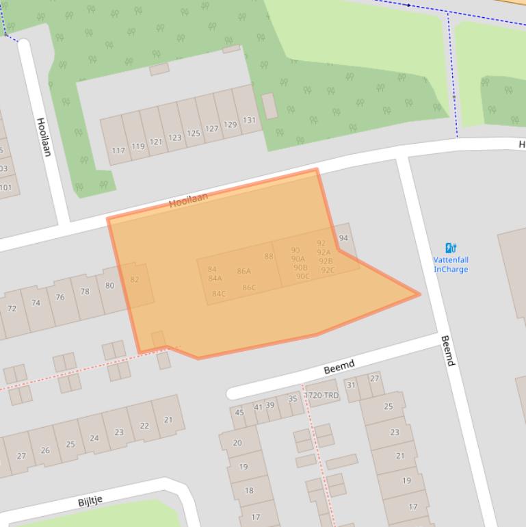 Kaart van postcodegebied 4816EH.