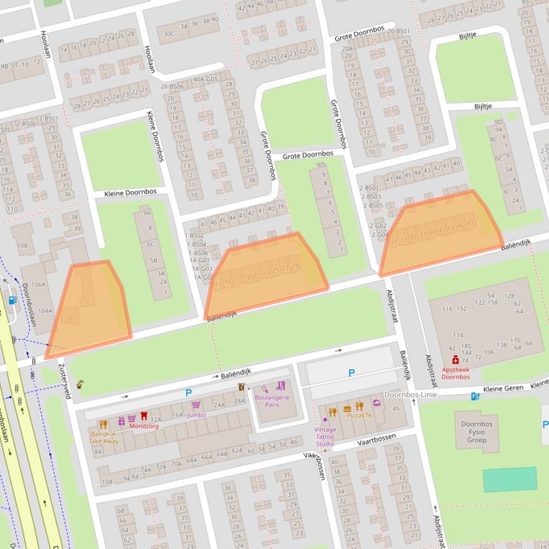 Kaart van postcodegebied 4816GA.