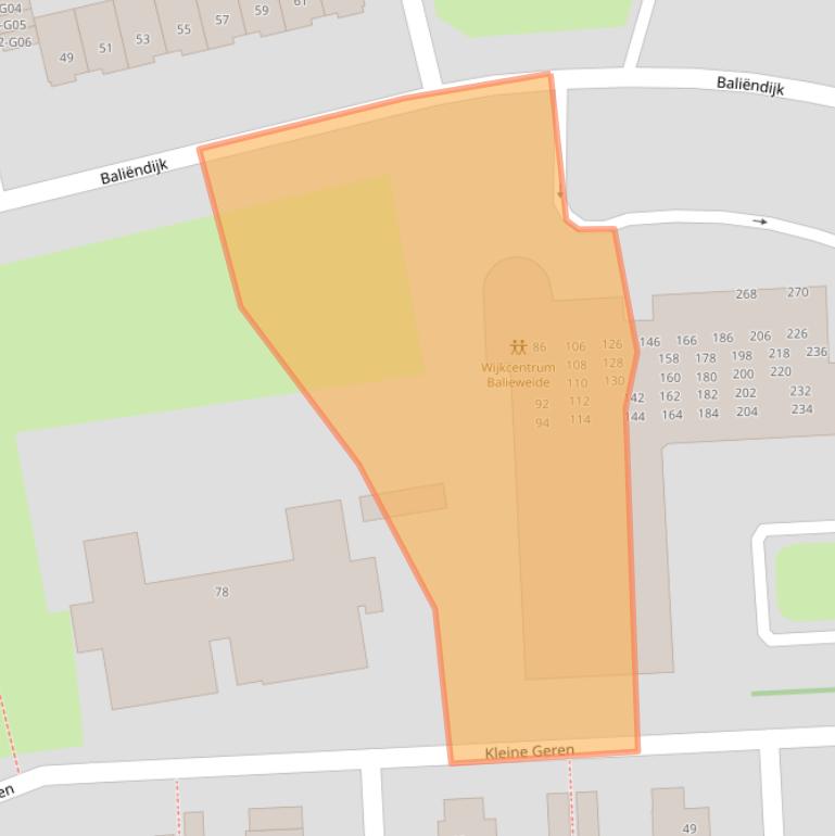 Kaart van postcodegebied 4816GH.