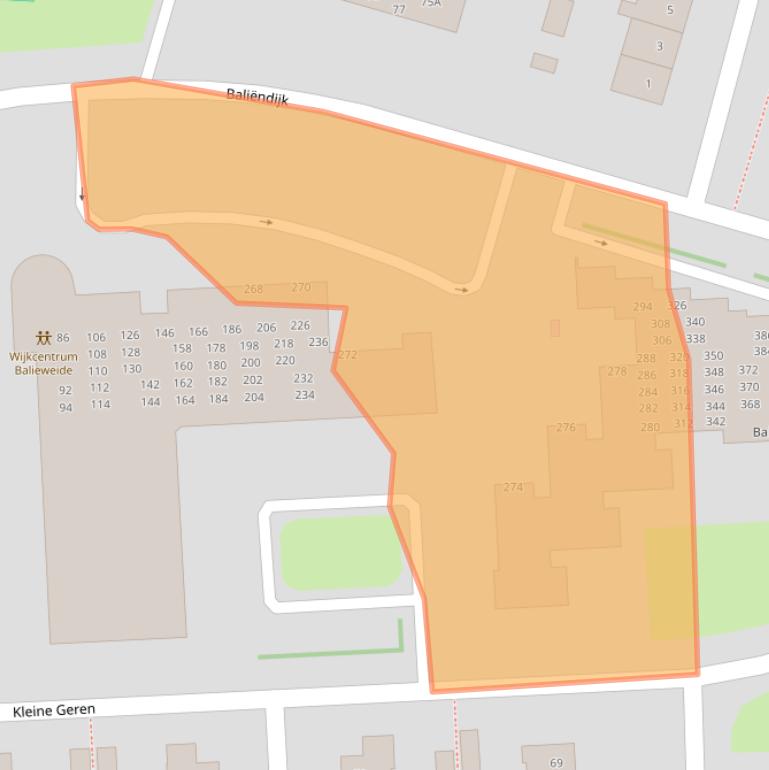 Kaart van postcodegebied 4816GV.