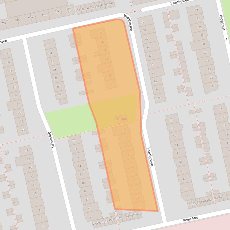 Kaart van postcodegebied 4816JH.