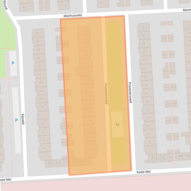 Kaart van postcodegebied 4816JR.