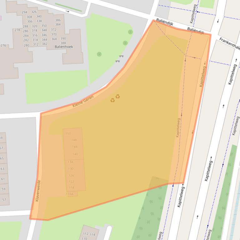 Kaart van postcodegebied 4816JX.