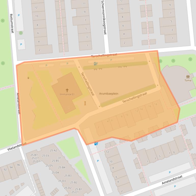 Kaart van postcodegebied 4817AK.