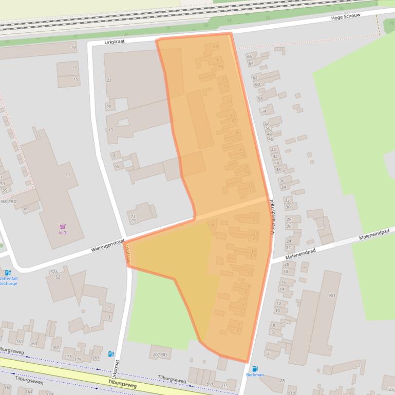 Kaart van postcodegebied 4817BM.