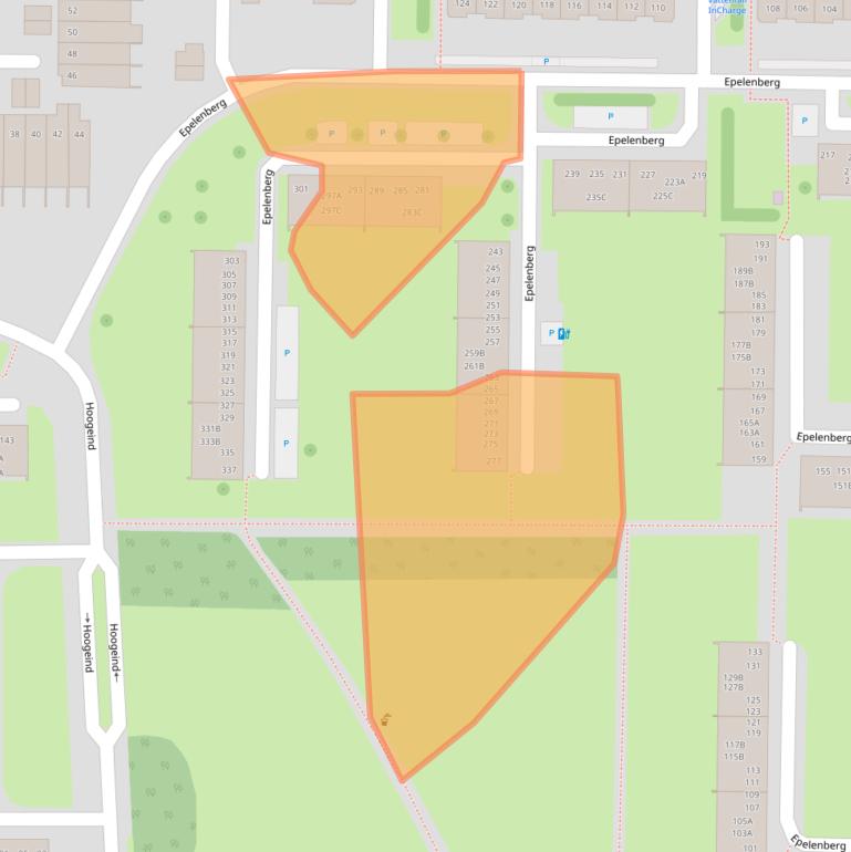 Kaart van postcodegebied 4817CJ.