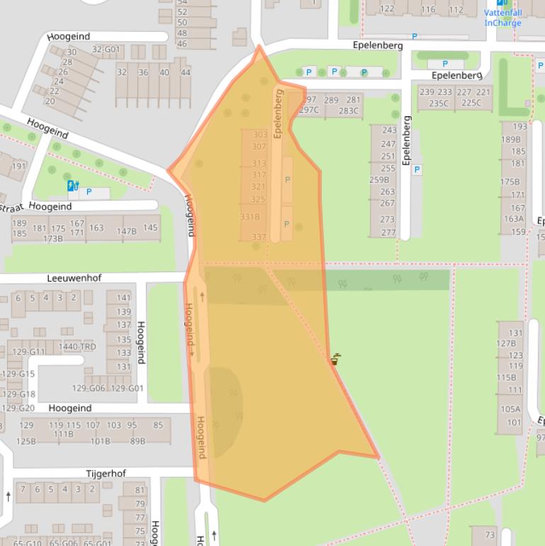Kaart van postcodegebied 4817CK.