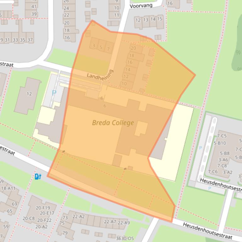 Kaart van postcodegebied 4817DM.