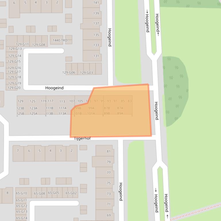 Kaart van postcodegebied 4817EJ.