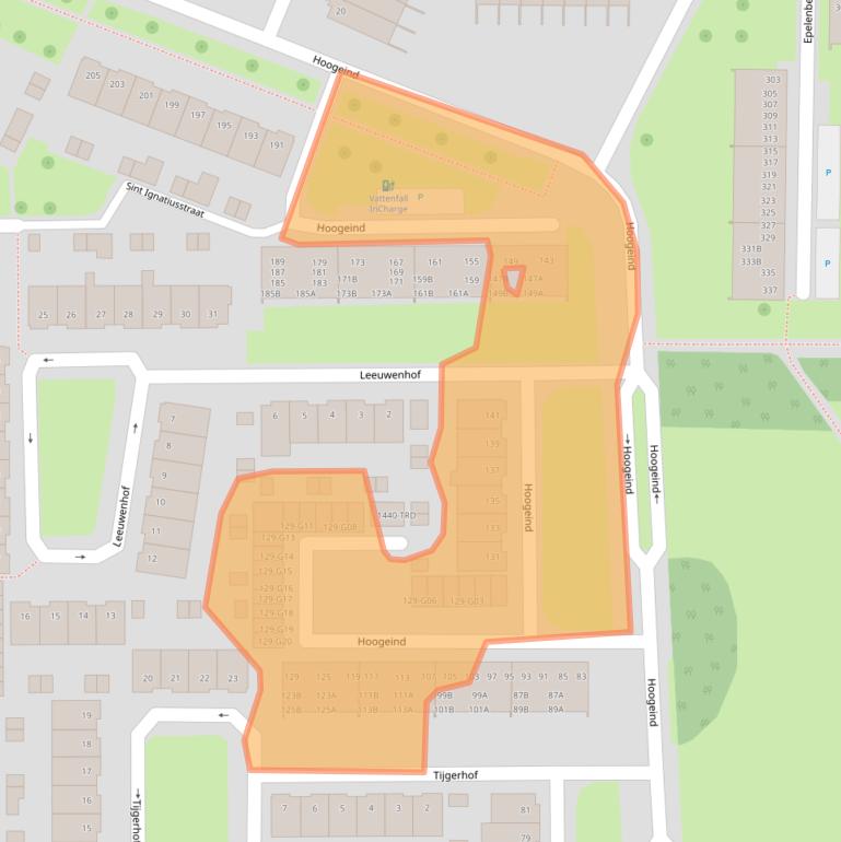 Kaart van postcodegebied 4817EK.
