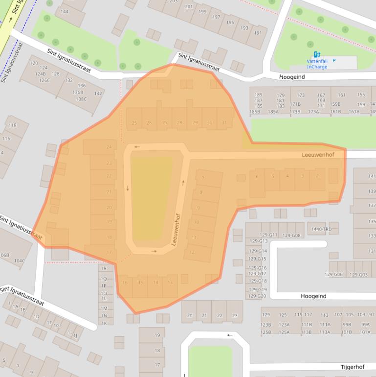 Kaart van postcodegebied 4817EN.