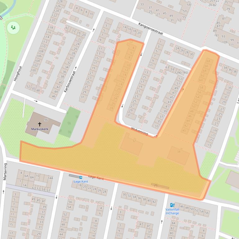 Kaart van postcodegebied 4817GD.