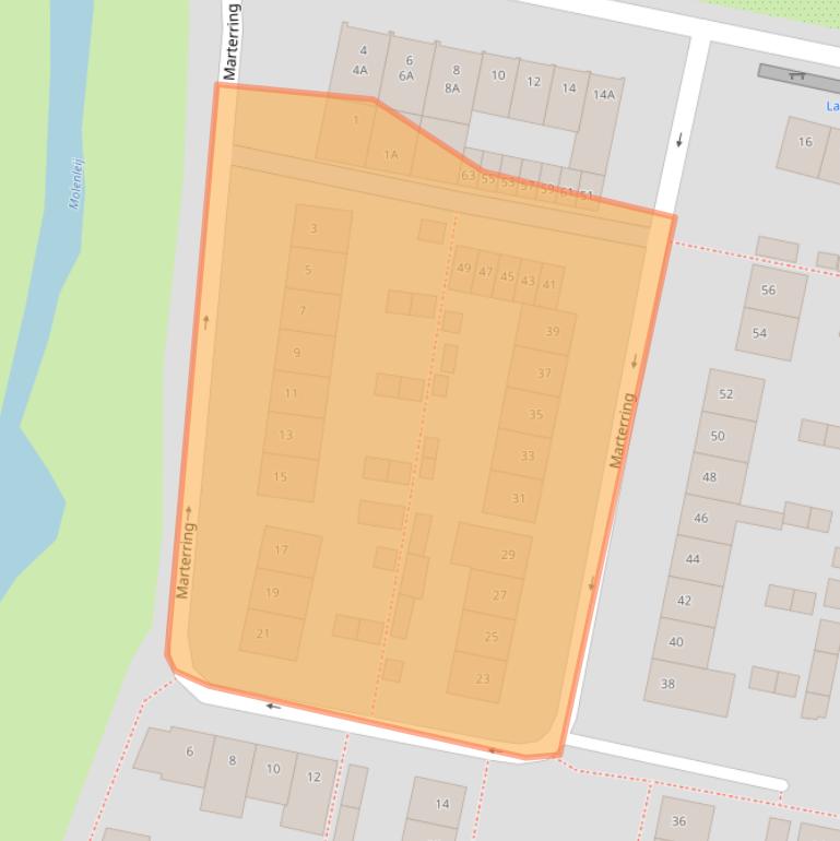 Kaart van postcodegebied 4817GV.