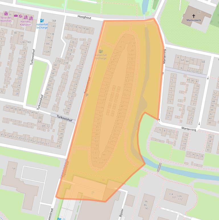 Kaart van postcodegebied 4817HA.
