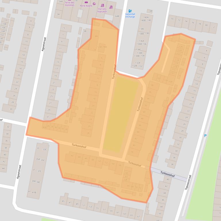 Kaart van postcodegebied 4817HD.