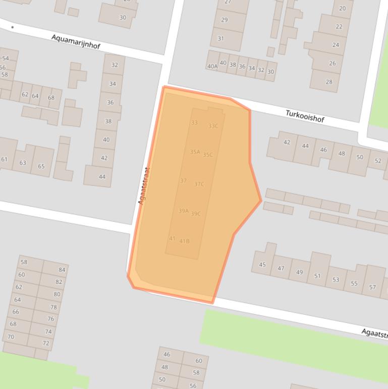 Kaart van postcodegebied 4817HH.