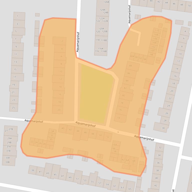 Kaart van postcodegebied 4817HK.