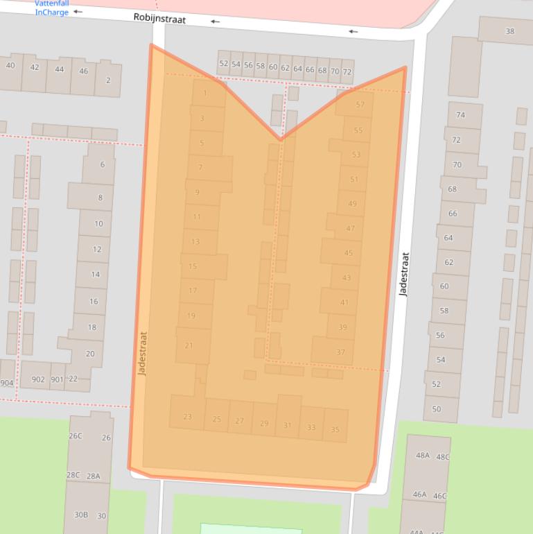 Kaart van postcodegebied 4817JH.