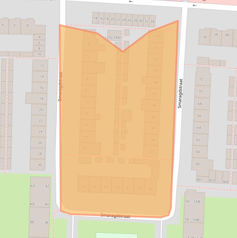 Kaart van postcodegebied 4817JL.