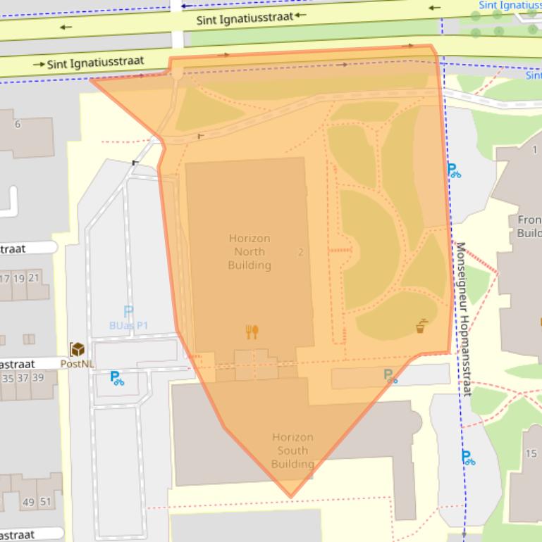 Kaart van postcodegebied 4817JS.