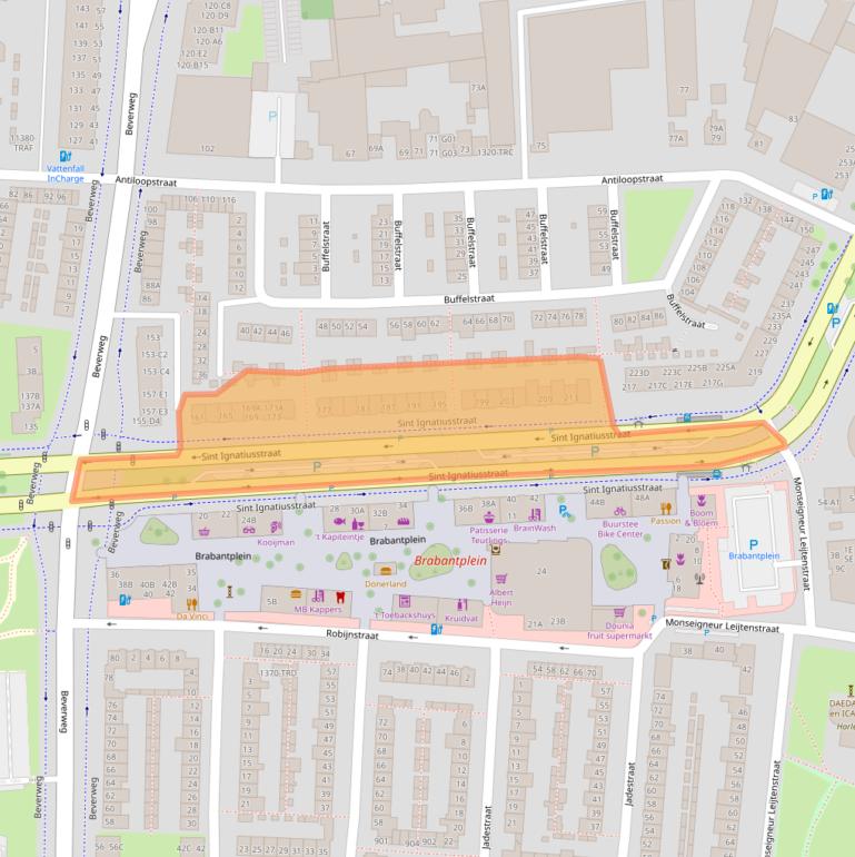 Kaart van postcodegebied 4817KH.