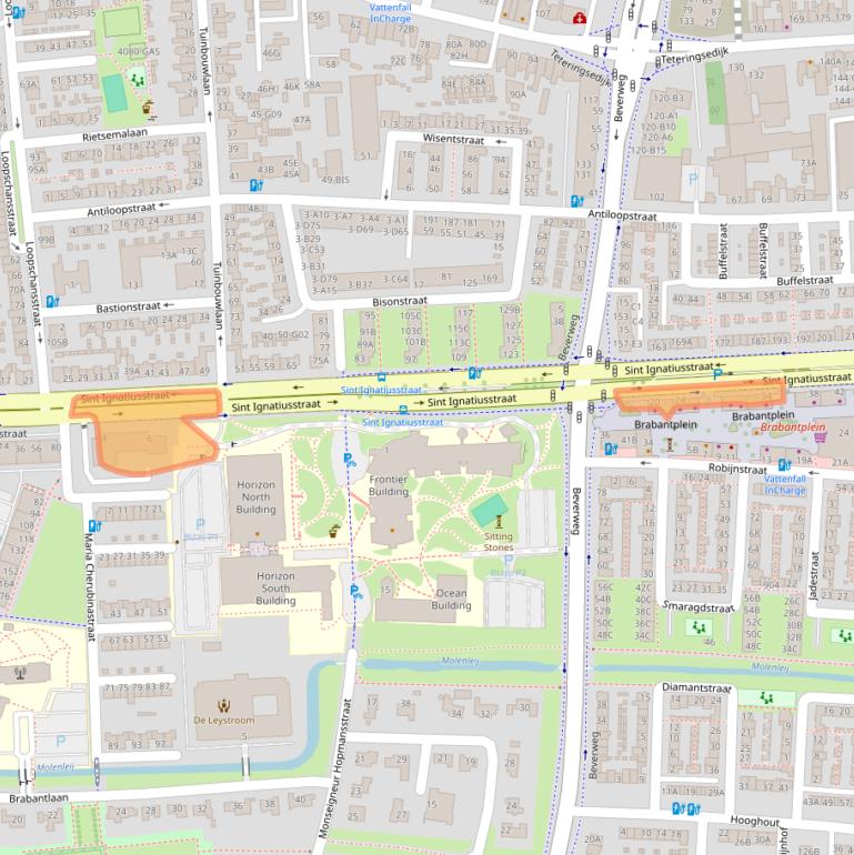 Kaart van postcodegebied 4817KL.