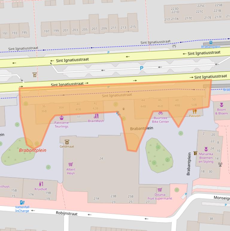 Kaart van postcodegebied 4817KM.