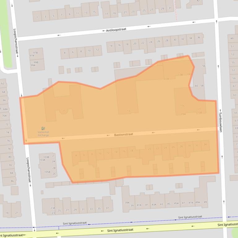 Kaart van postcodegebied 4817LD.