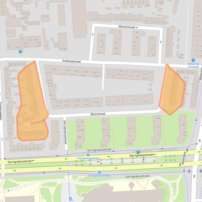 Kaart van postcodegebied 4817LJ.