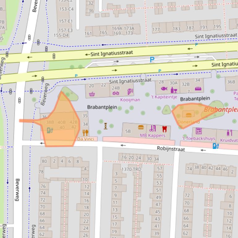 Kaart van postcodegebied 4817LS.