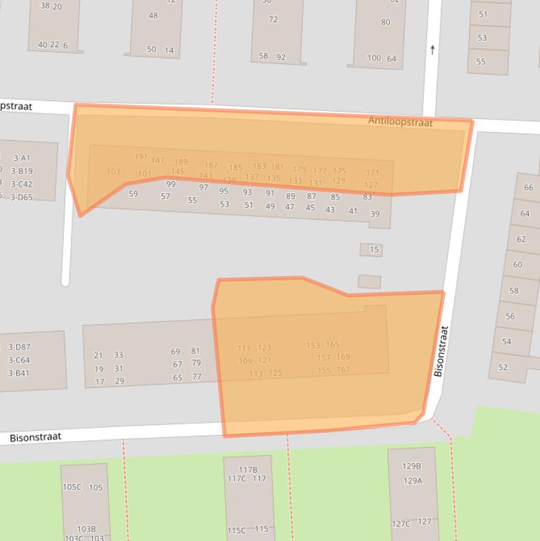 Kaart van postcodegebied 4817LX.