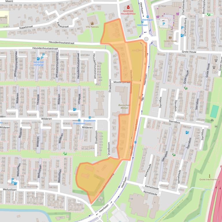 Kaart van postcodegebied 4817NA.