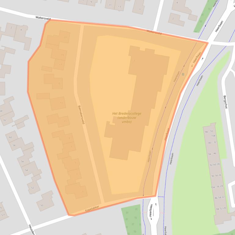 Kaart van postcodegebied 4817NH.