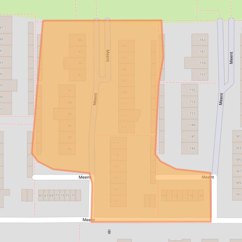 Kaart van postcodegebied 4817NR.