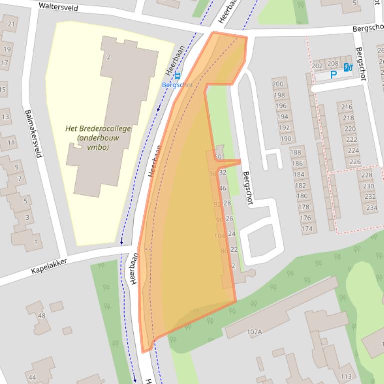 Kaart van postcodegebied 4817PC.