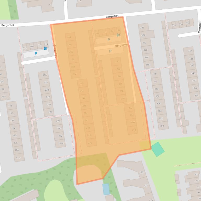 Kaart van postcodegebied 4817PE.