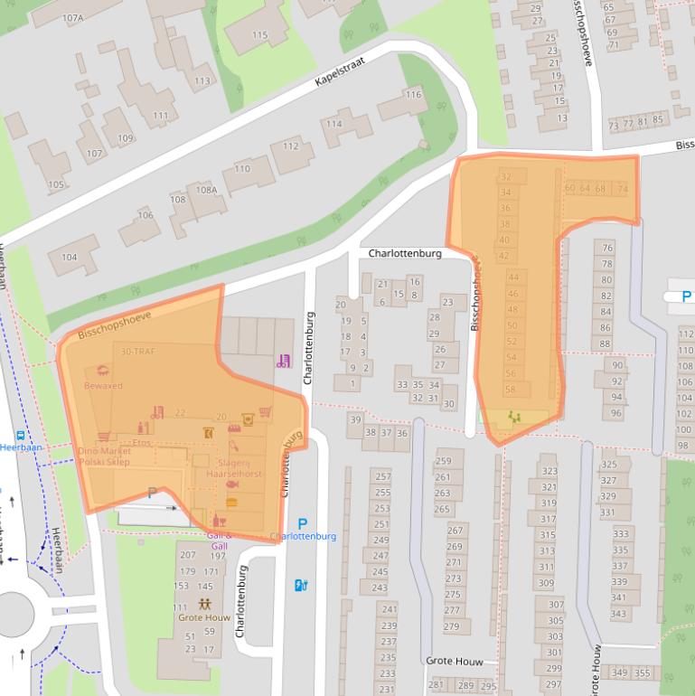 Kaart van postcodegebied 4817PV.