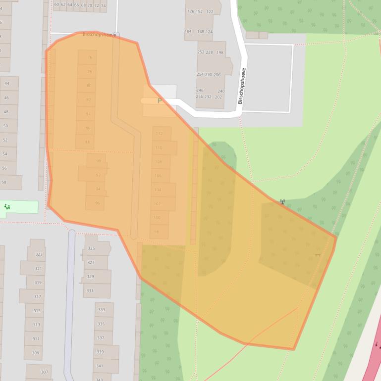 Kaart van postcodegebied 4817PW.