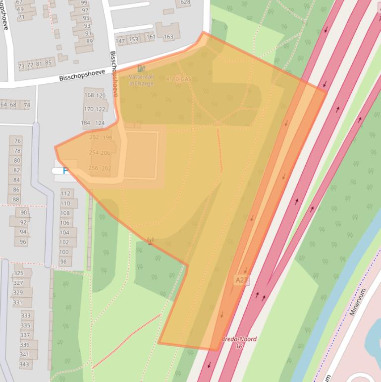Kaart van postcodegebied 4817PZ.