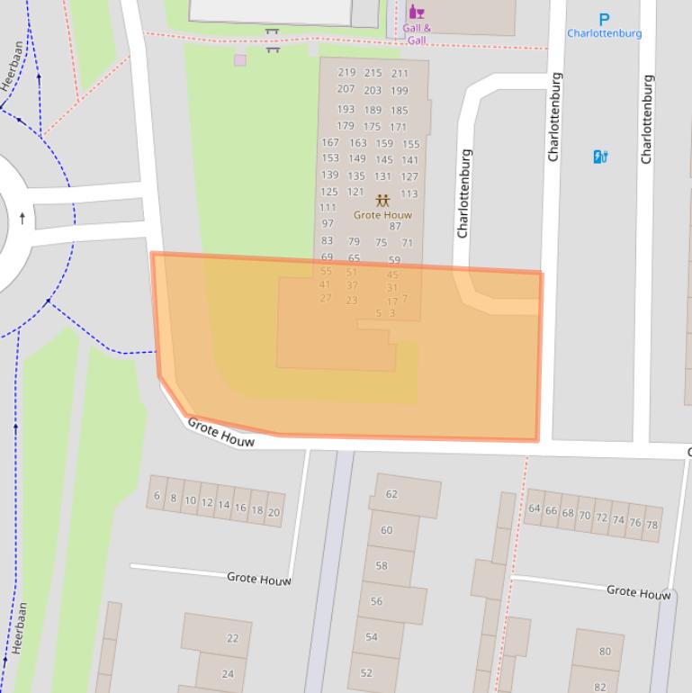 Kaart van postcodegebied 4817RA.