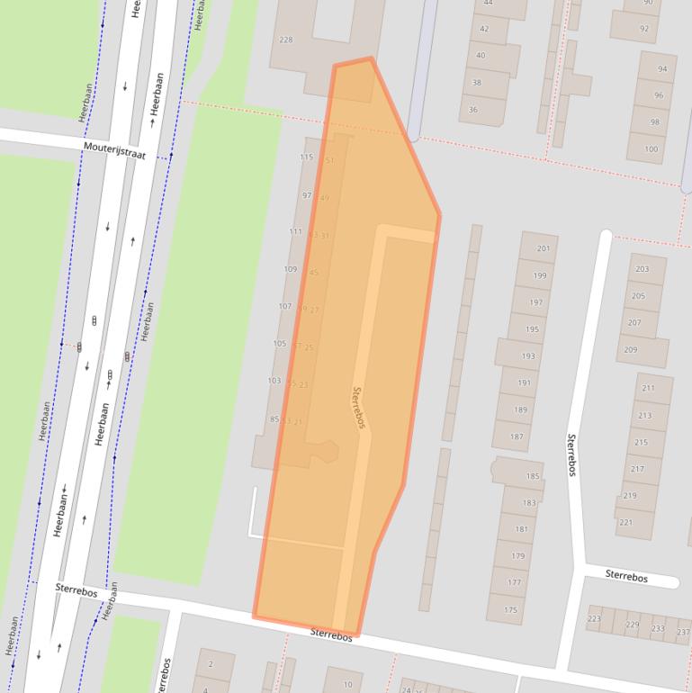 Kaart van postcodegebied 4817SB.