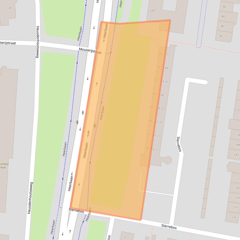 Kaart van postcodegebied 4817SC.