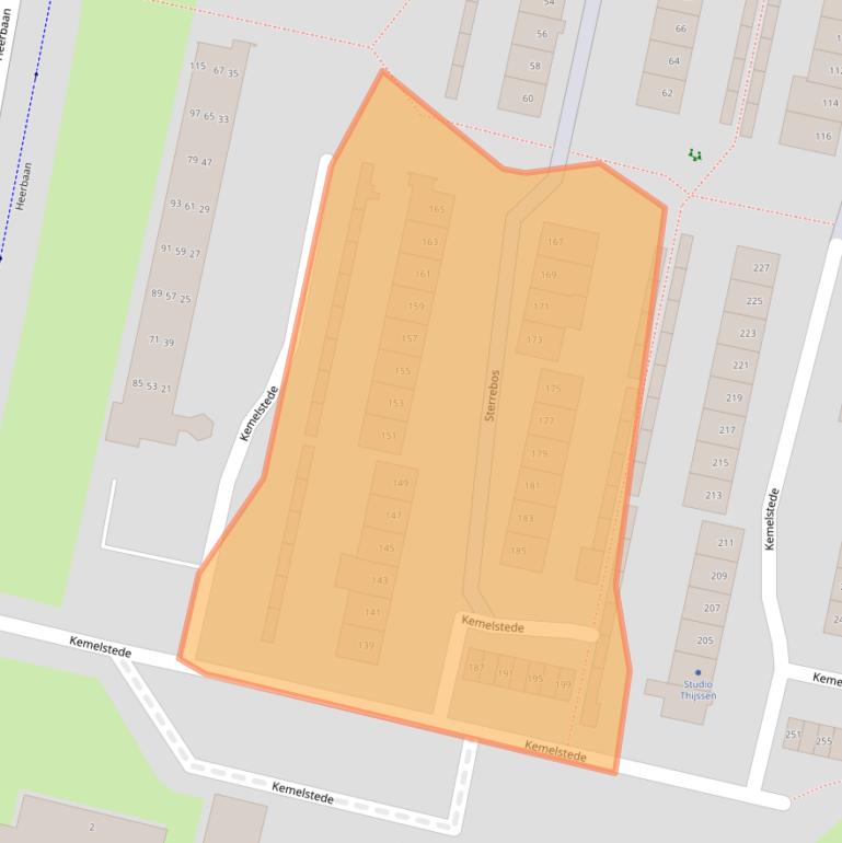Kaart van postcodegebied 4817SW.