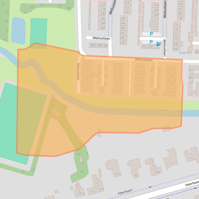 Kaart van postcodegebied 4817TB.