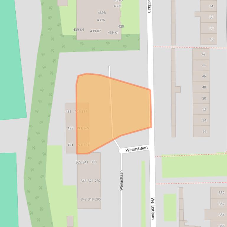 Kaart van postcodegebied 4817TK.