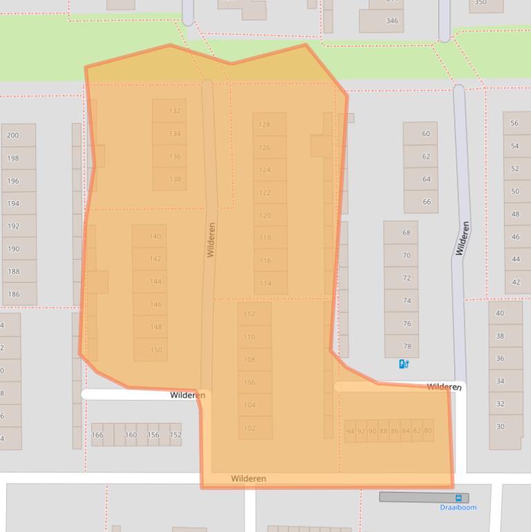 Kaart van postcodegebied 4817VH.